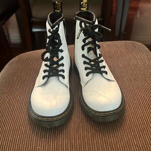 White Leather Doc Martins little girls boots!